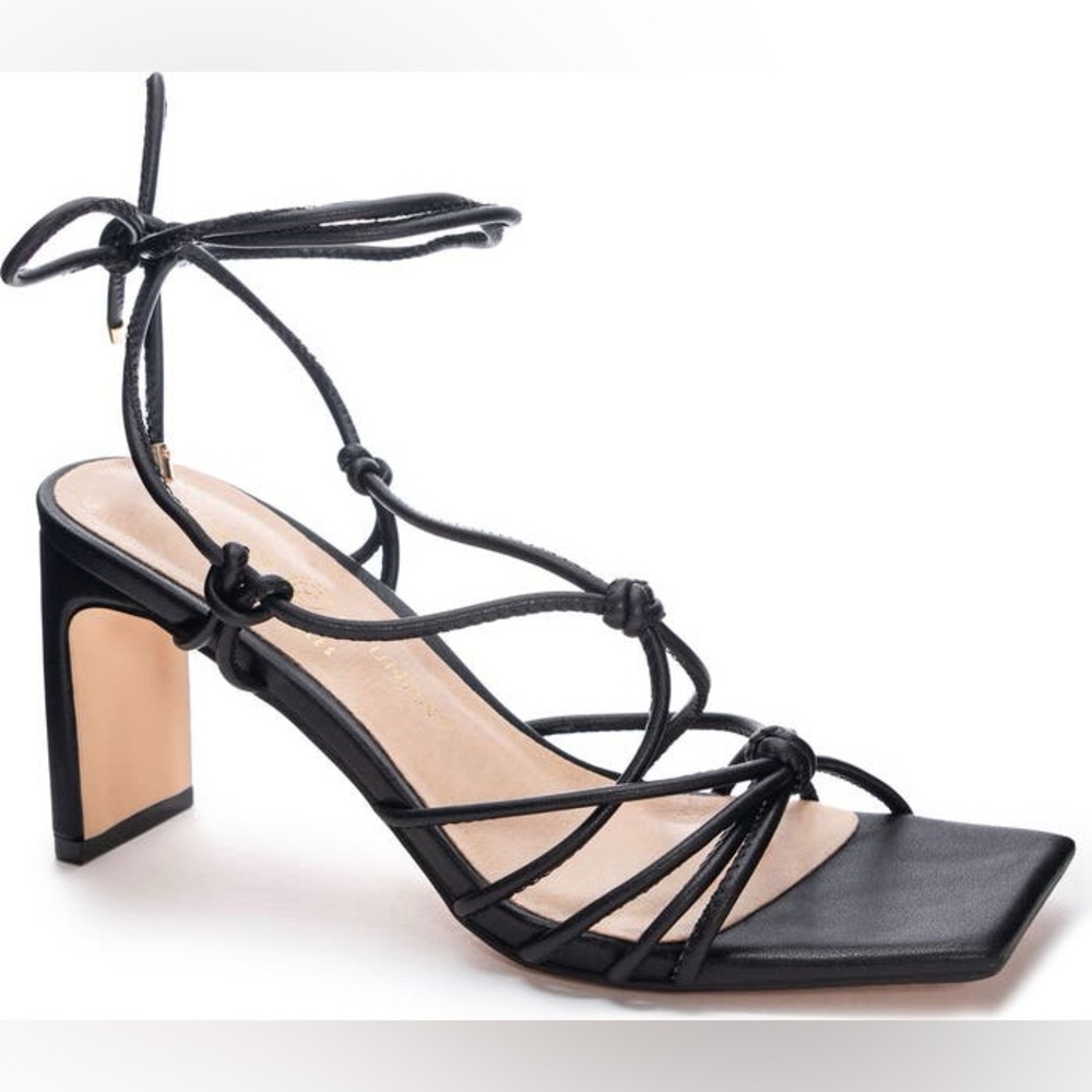 Chinese Laundry Yita Smooth Ankle
Wrap Sandal (Women)
BLACK, Size 8M